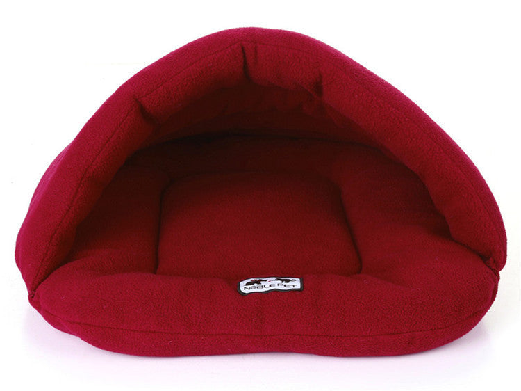 Luxury Warm Pet Bed with Candy Color Sleeping Bag